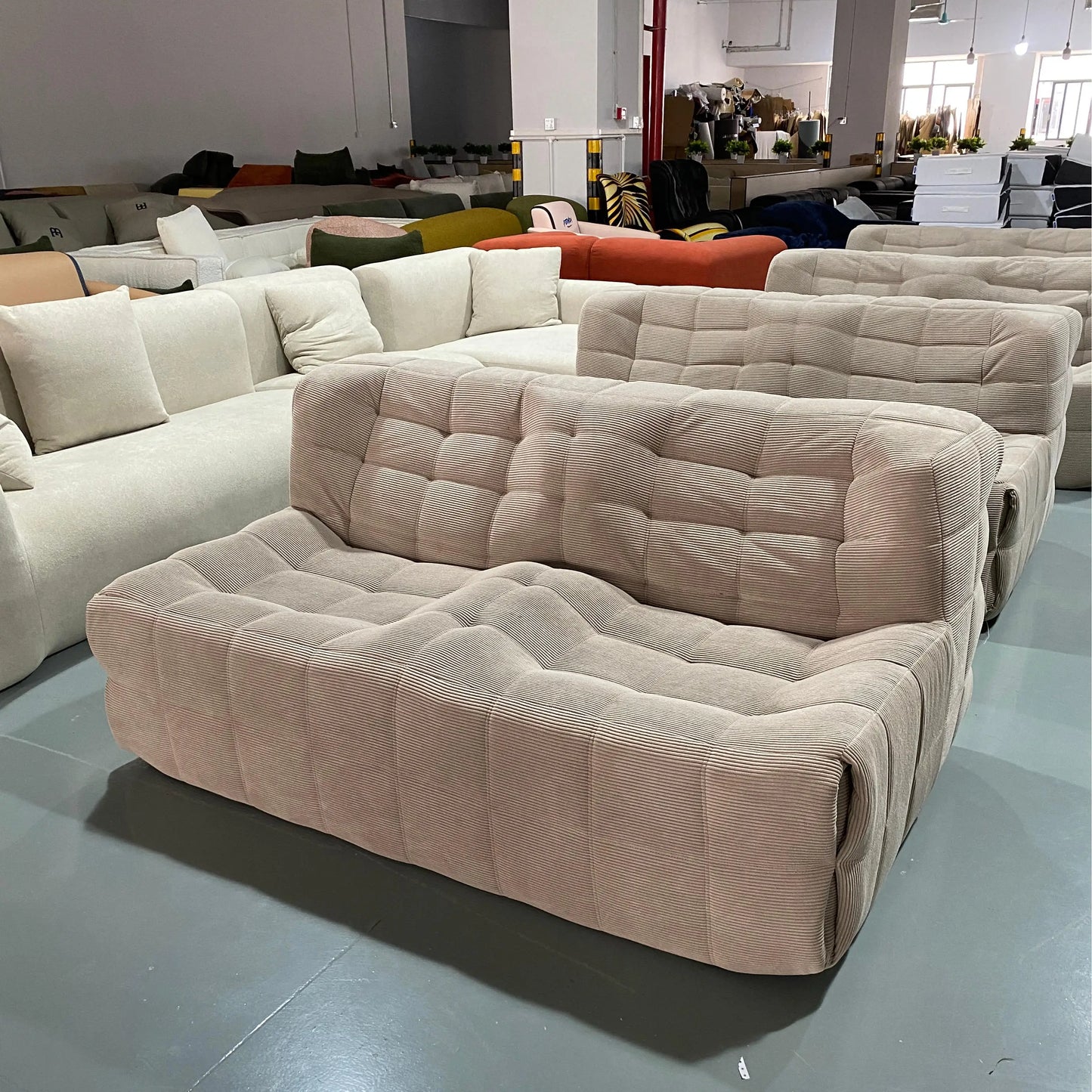 New sofa for sale Vacuum packaging Modular lazy sofa Floor Sofa set Lounge compression sofa