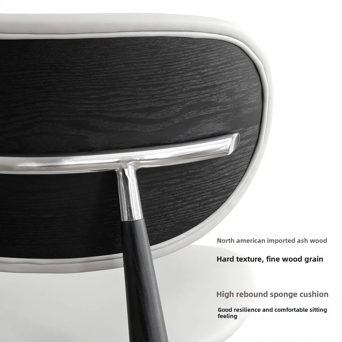 Luxury modern Italian minimalist high stool wooden frame bar chair villa furniture home cafe dining room living room counter stool