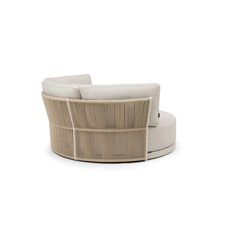 Modern hotel swimming pool outdoor furniture luxury round sun chair garden sun bed sofa