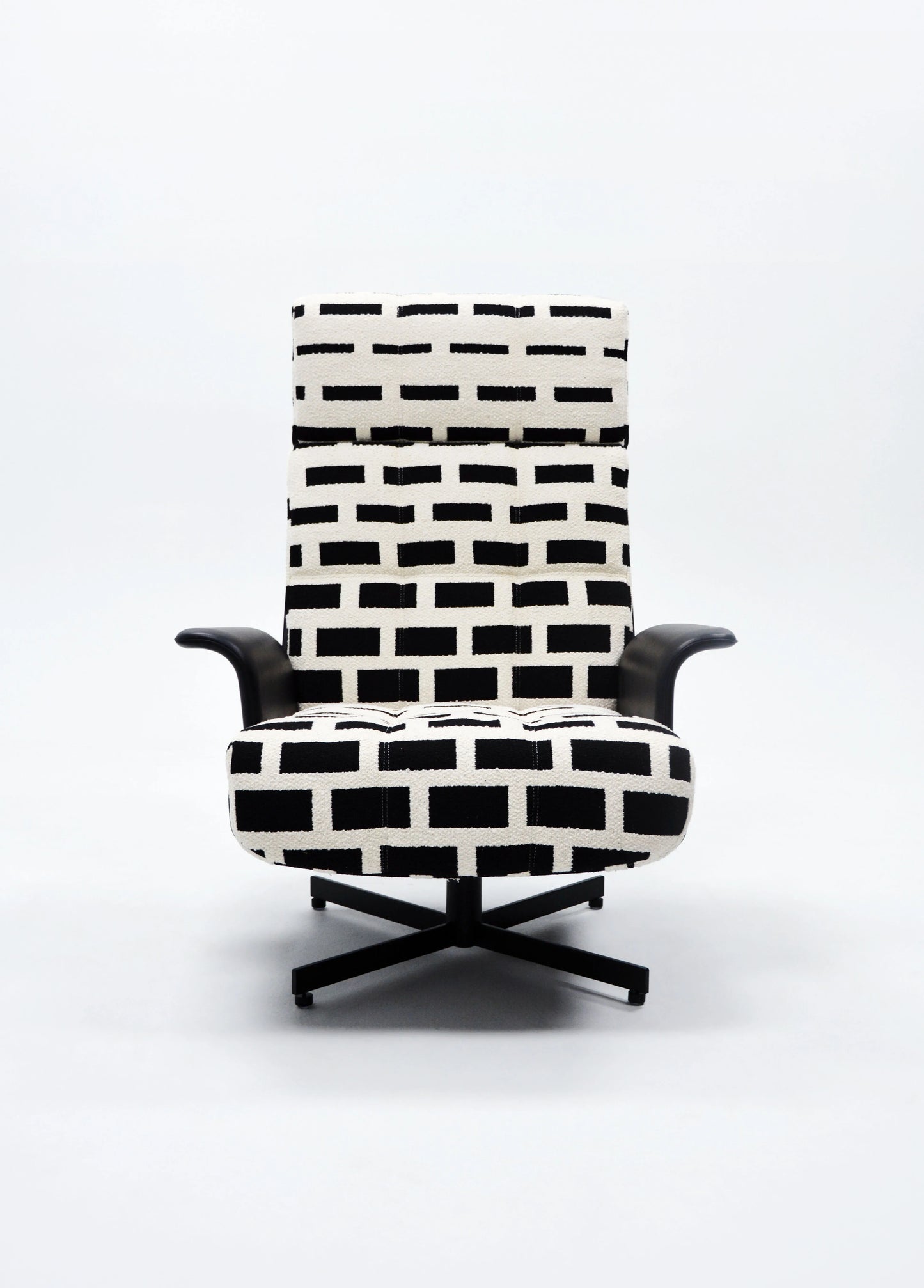 Modern high-back leather sofa chair household study single leisure chair rotating office chair