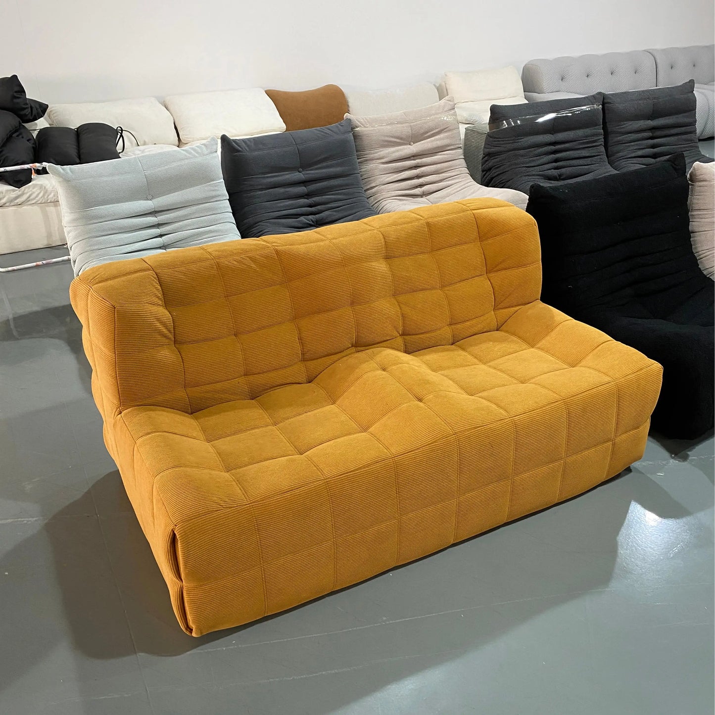 New sofa design Modular sofa floor Sofa set Vacuum packaging Compression 2-seat sofa Living room furniture