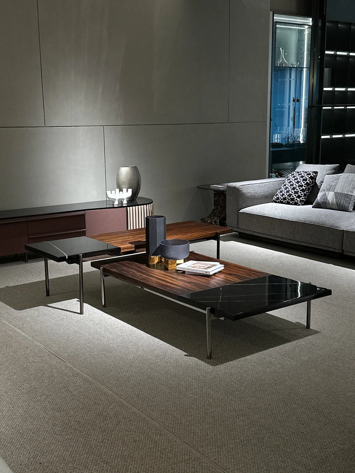 Relaxing Modern Wooden Marble Combination Coffee Table Modern Style Coffee Table Marble Wooden Coffee Table
