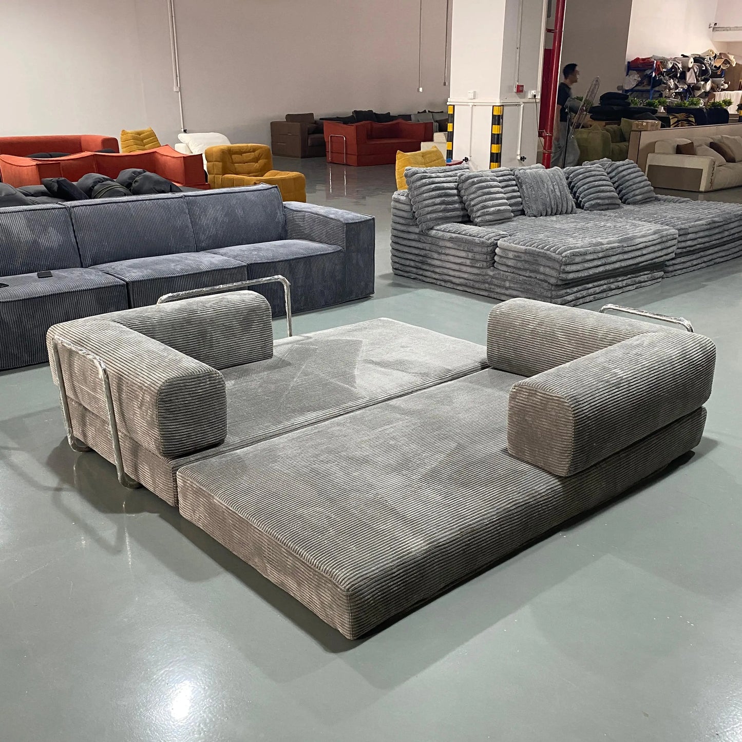 New Compression Seal Vacuum Packaging Living Room Furniture Modern Deluxe Edition Fabric Modern Compression Sofa
