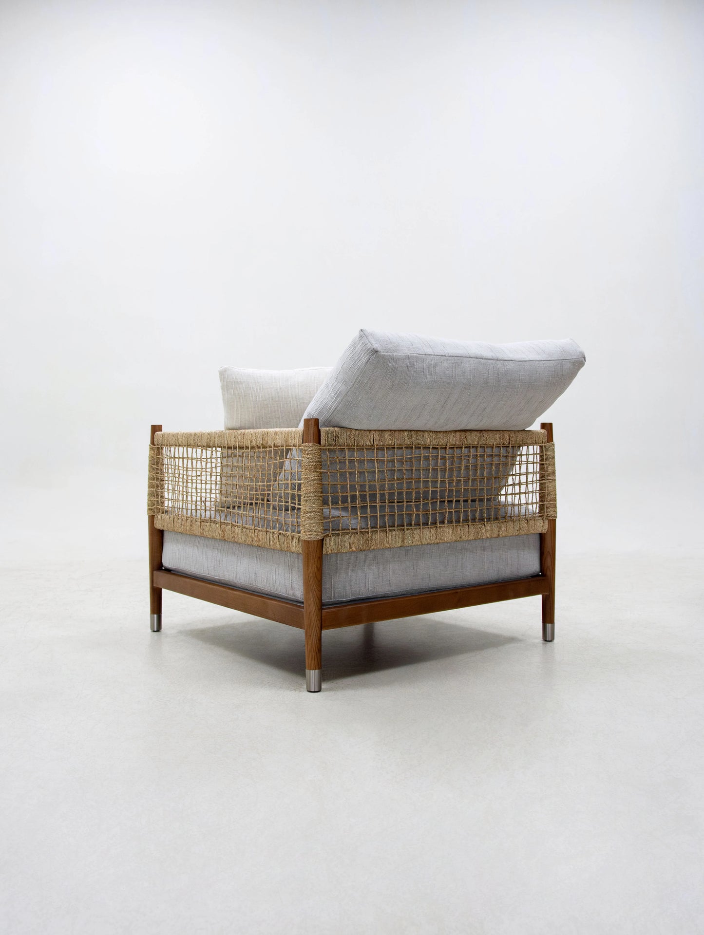 Light Luxury Sabi Wabi Home Living Room Furniture Armchair Leisure Woven Seat Bedroom Home Villa Relaxing Seat Chair