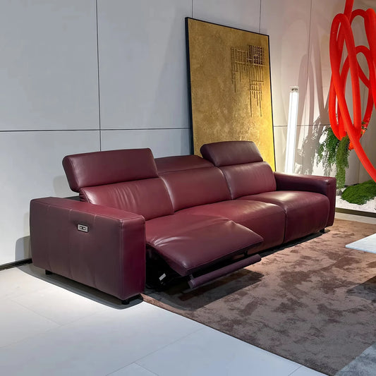 Practical electric recliner sofa Modern home theater recliner leather sofa leather recliner sofa set