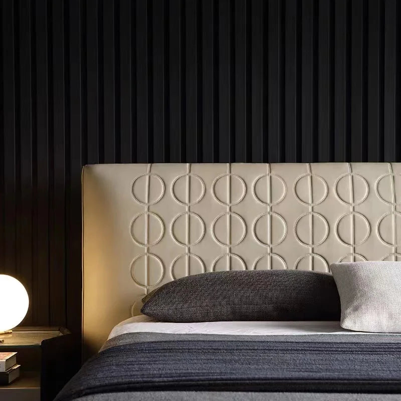 High Quality Italian Design Home Furniture Bedroom Bedding Set Interior Villa Master Room King Loft Apartment Bed