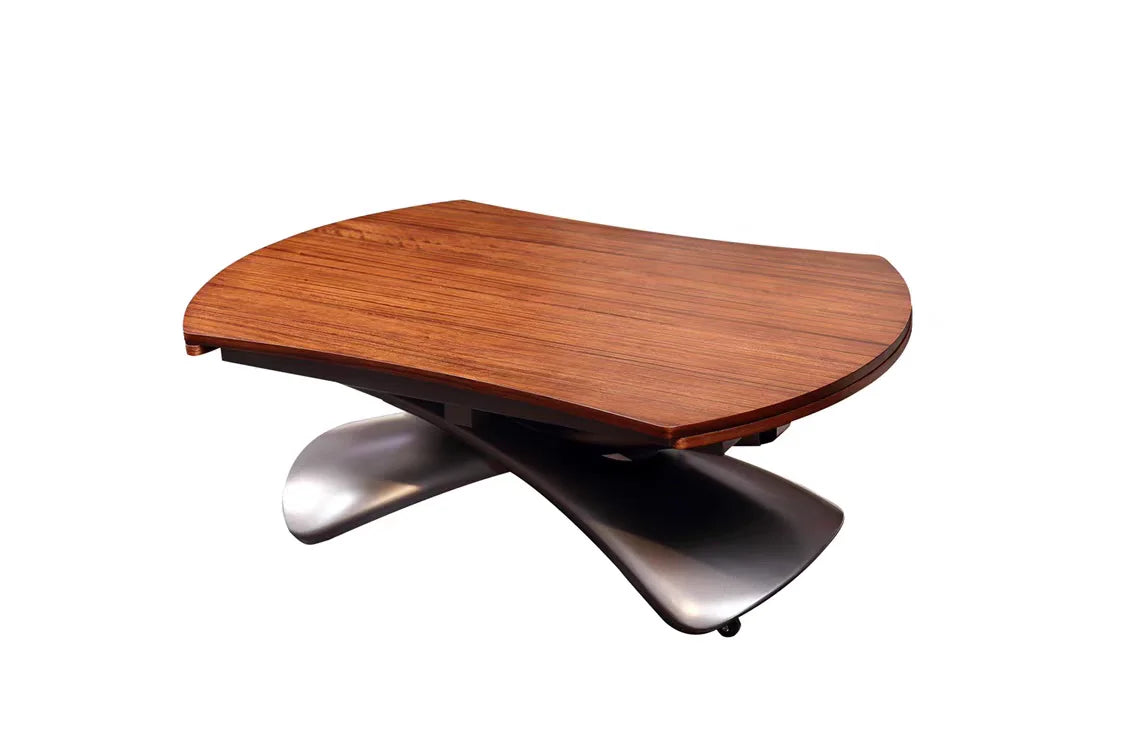 Modern Lifting Dining Table Set Wood Panel Assembly Home Furniture Living Room Dining Room and Study
