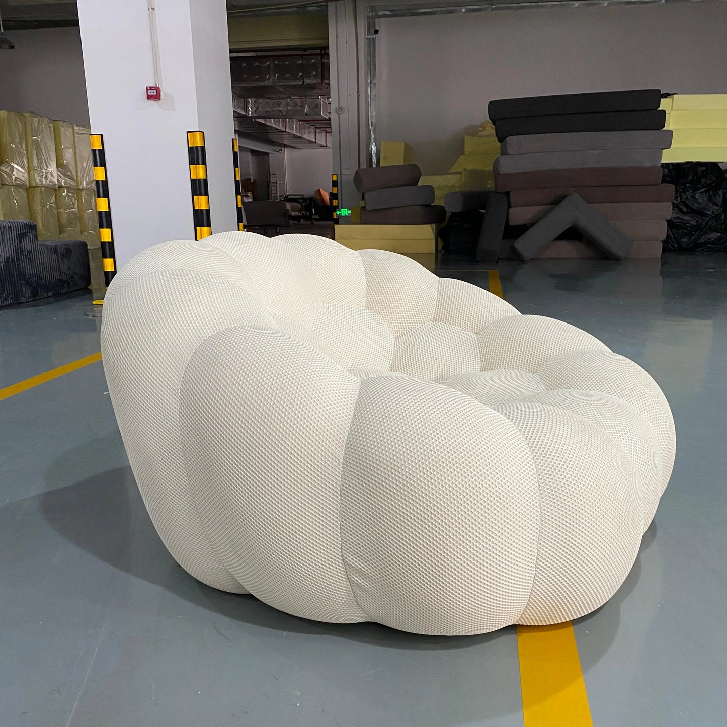 Fashion ball combination sofa comfortable leisure chair foam compression sofa