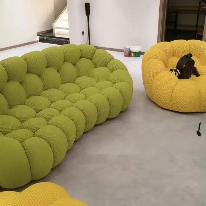 Fashion ball combination sofa comfortable leisure chair foam compression sofa