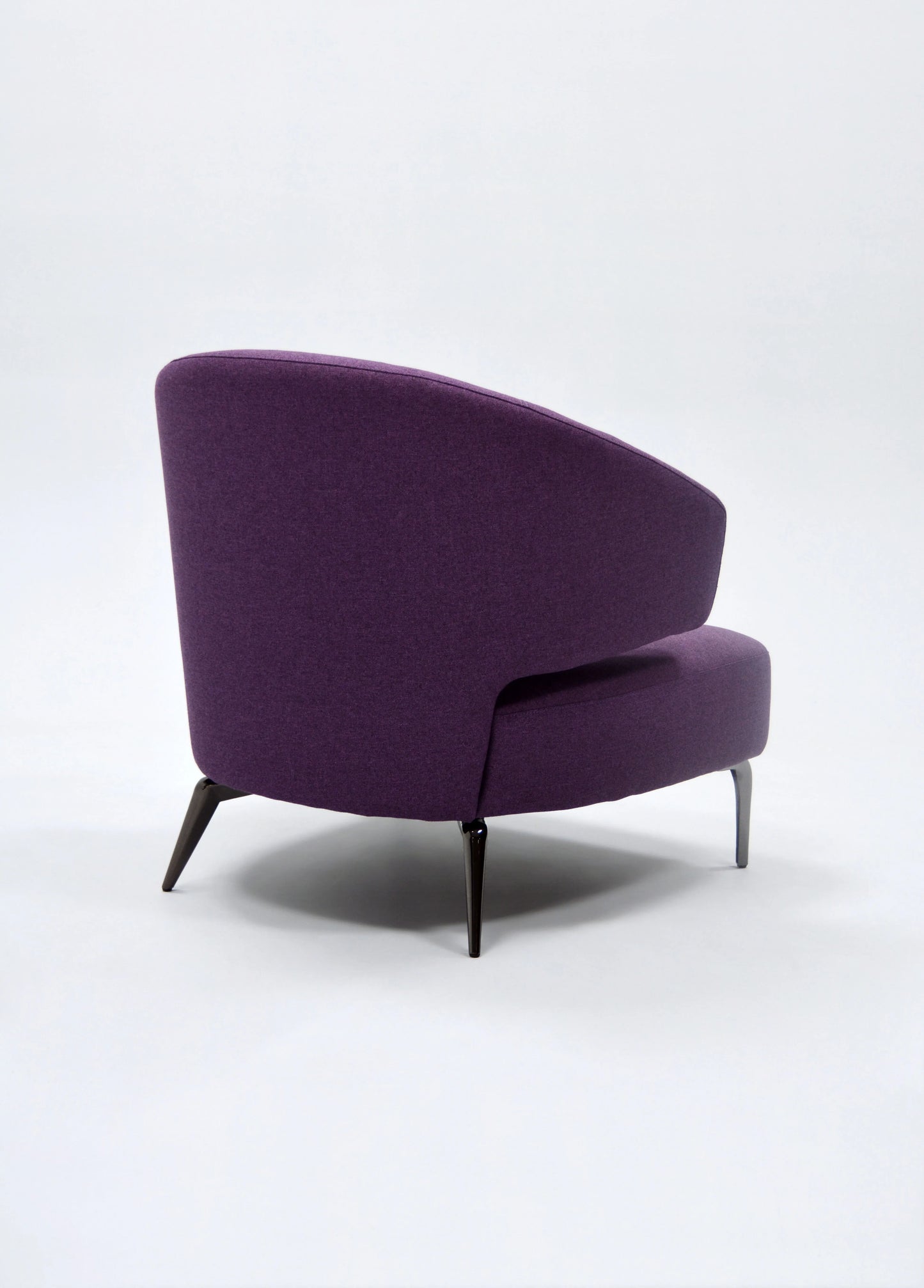 High Quality Modern Metal Frame Purple Velvet Bedroom Leisure Living Room Hotel Leisure Chair Stainless Steel Legs