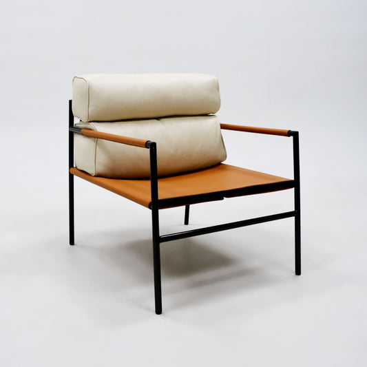 Italian Design Elegant Luxury Modern Leather Accent Single Seat Leisure Chair Apartment Villa Bar Leisure Chair