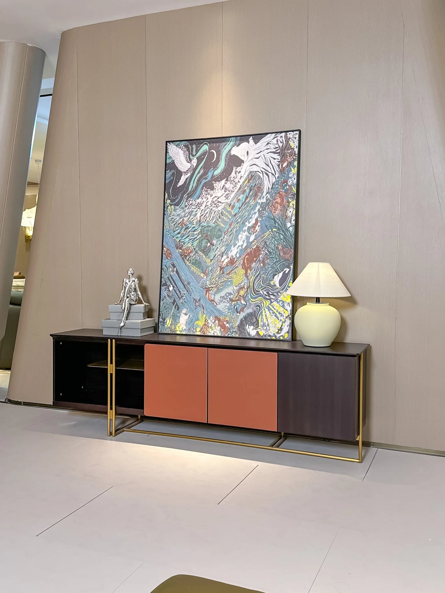 Athens TV Bench Storage Door Cabinet Modern Furniture LCD TV Cabinet Design Furniture Cabinet