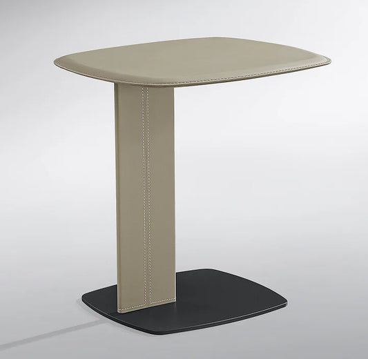 Unique design saddle leather living room furniture side coffee table loft apartment modern minimalist home coffee table