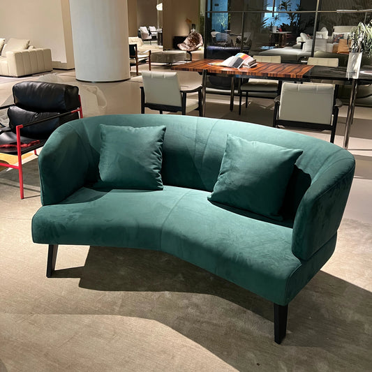 Matte fabric green two Sot villa living room furniture large apartment Italian design leisure sofa 2 people VIP sofa