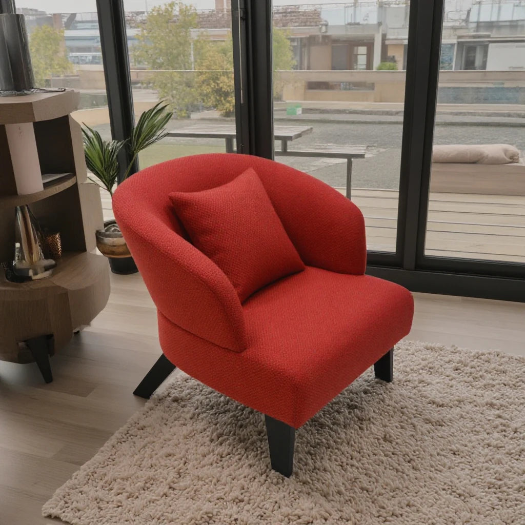 Italian Design Light Luxury Fabric Armchair Villa Home Living Room Furniture Modern Seat Bedroom Leisure Armchair Seat