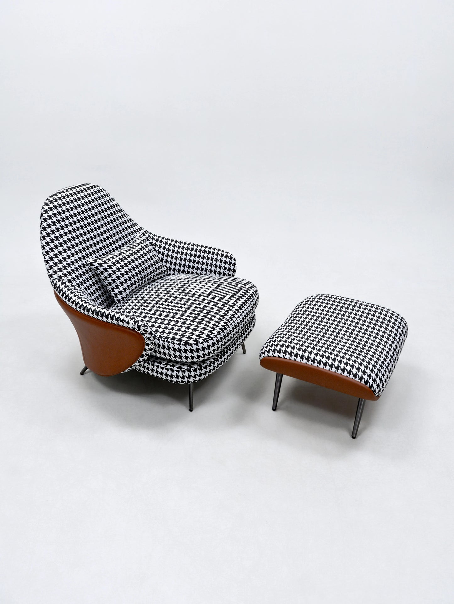 Nordic Modern Leisure Armchair Orange Velvet Dining Chair Household Restaurant Hotel and Catering