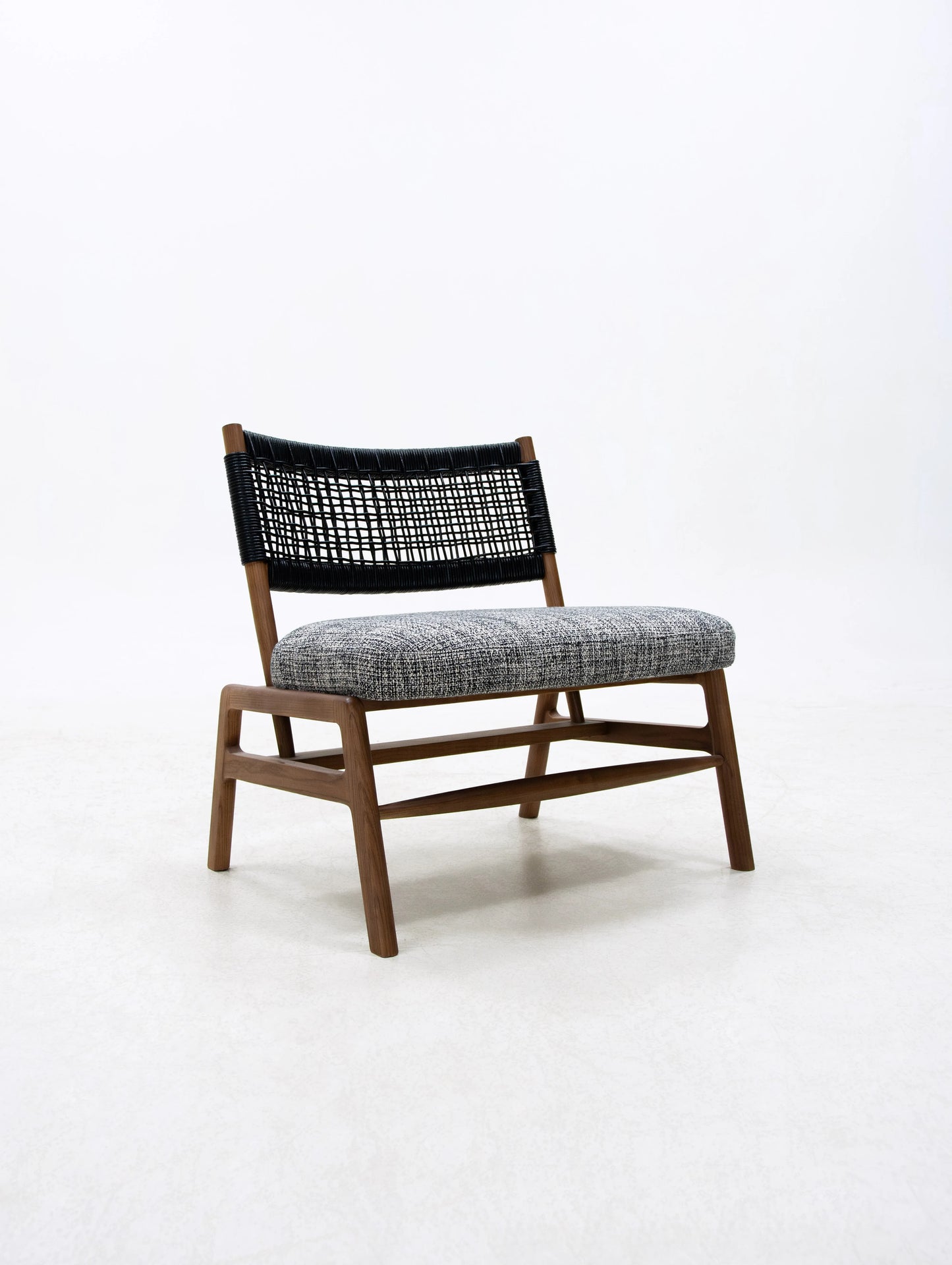 Japan SABI WABI ash wood woven seat armchair home living room bedroom villa wooden leisure home seat