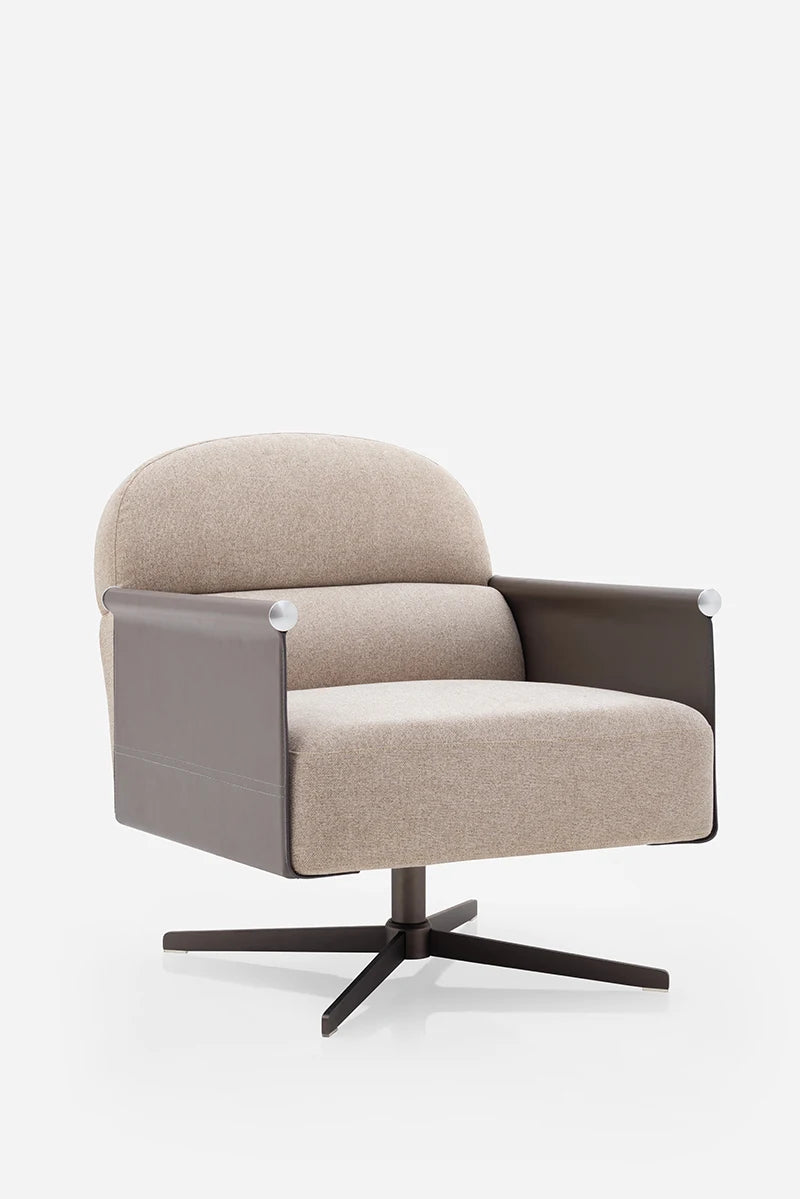 Luxury designer sofa comfortable floor leisure salon lounge hotel living room bedroom simple swivel chair