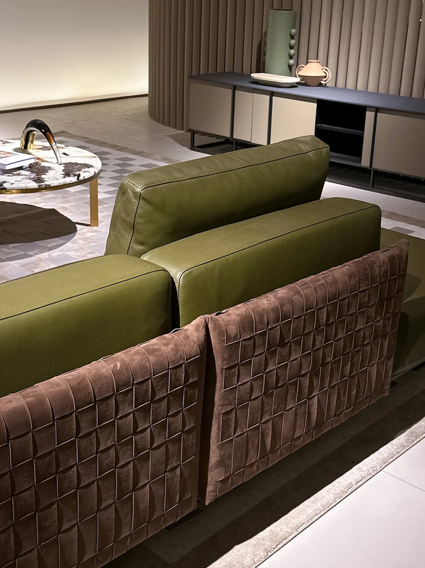 Unique Nordic furniture Living room sofa Large apartment Villa L-shaped combination sofa Italian design Simple modular sofa