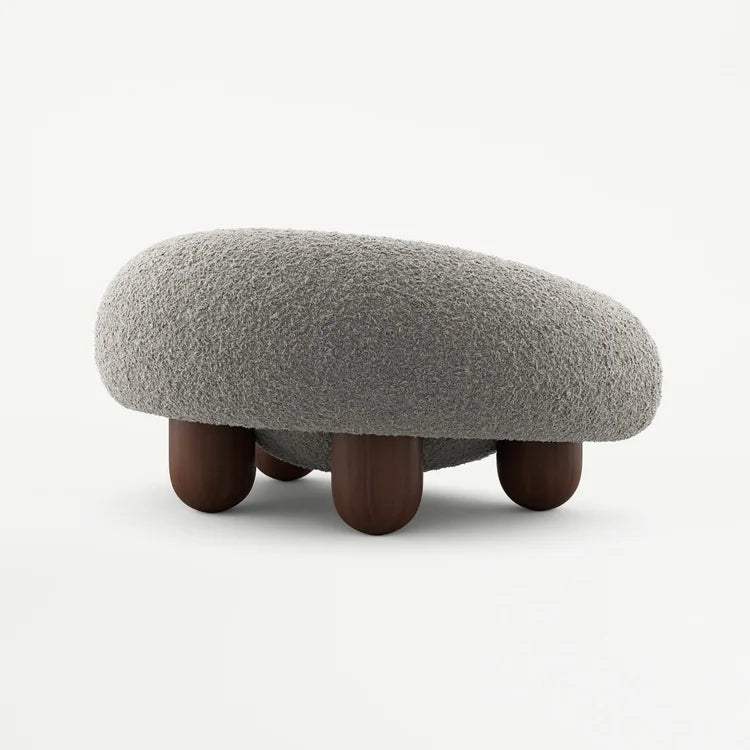 Nordic Modern Design Solid Wood Sofa Chair Creative Irregular Casual Furniture Living Room and Bedroom Fabric Finishes