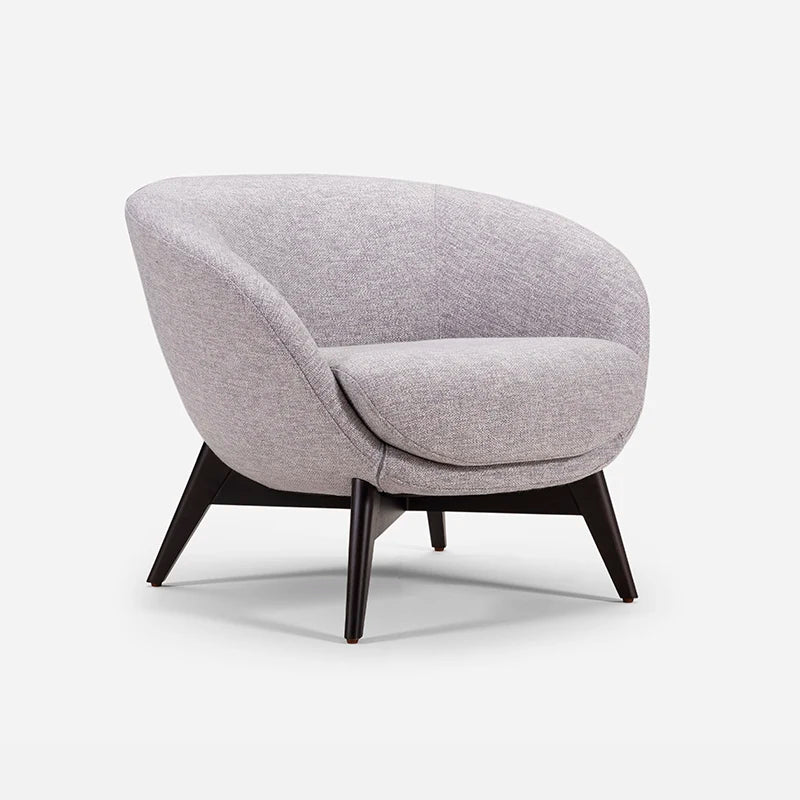 Modern Luxury Design Home Living Room Bedroom Fabric Solid Wood Frame Single Leisure Chair