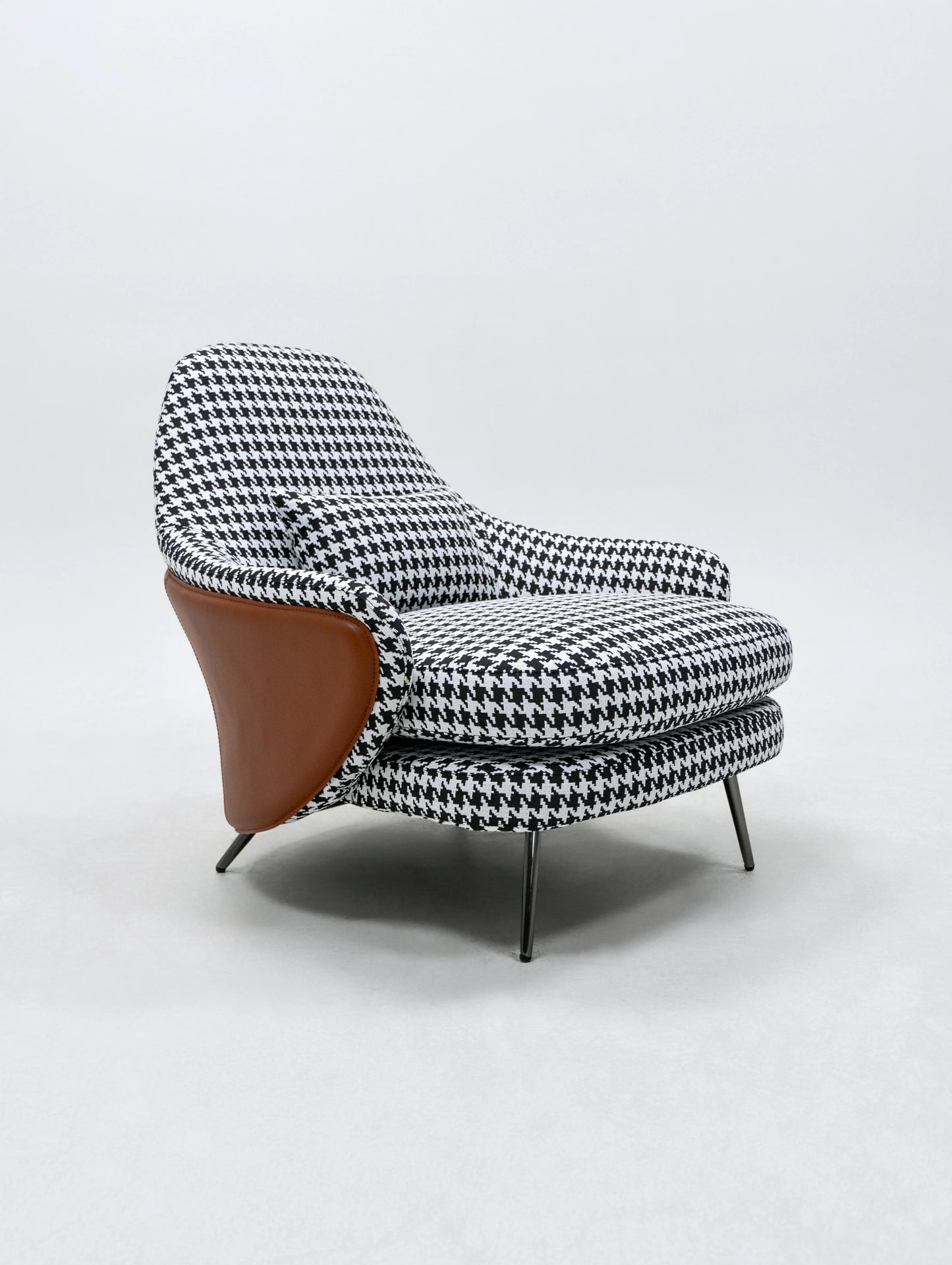 Nordic Modern Leisure Armchair Orange Velvet Dining Chair Household Restaurant Hotel and Catering