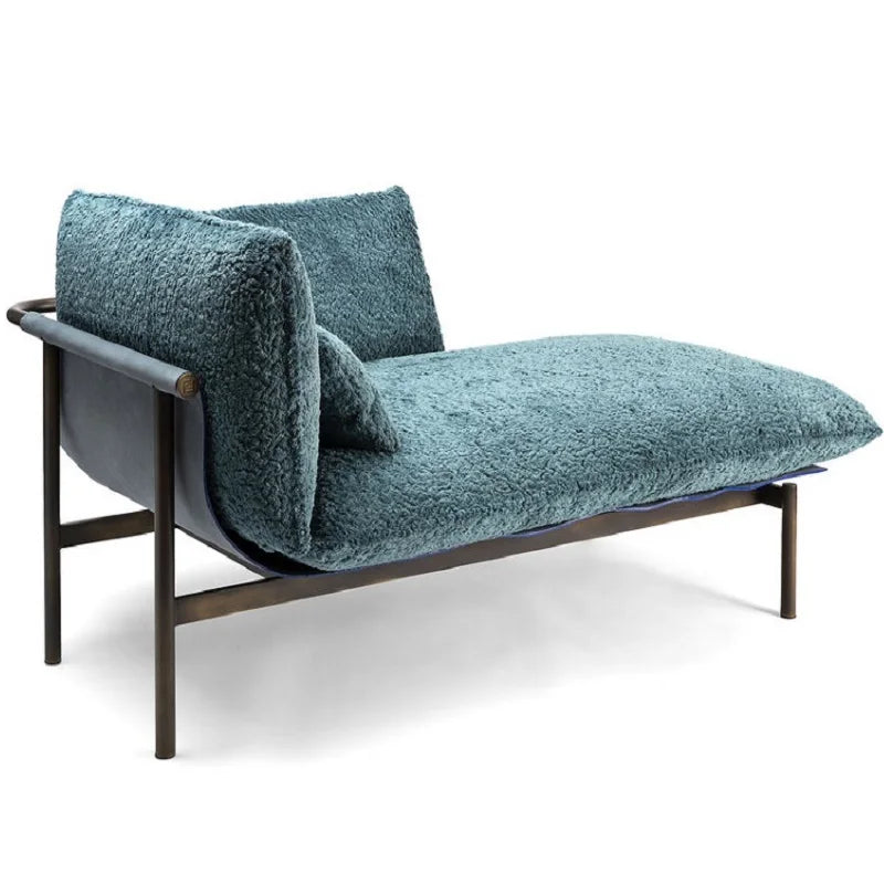 Villa Furniture Stainless Steel Frame Italian Style 3 Seats Modern Design Lightweight Luxury Saddle Leather Loft Armrest Leisure Sofa