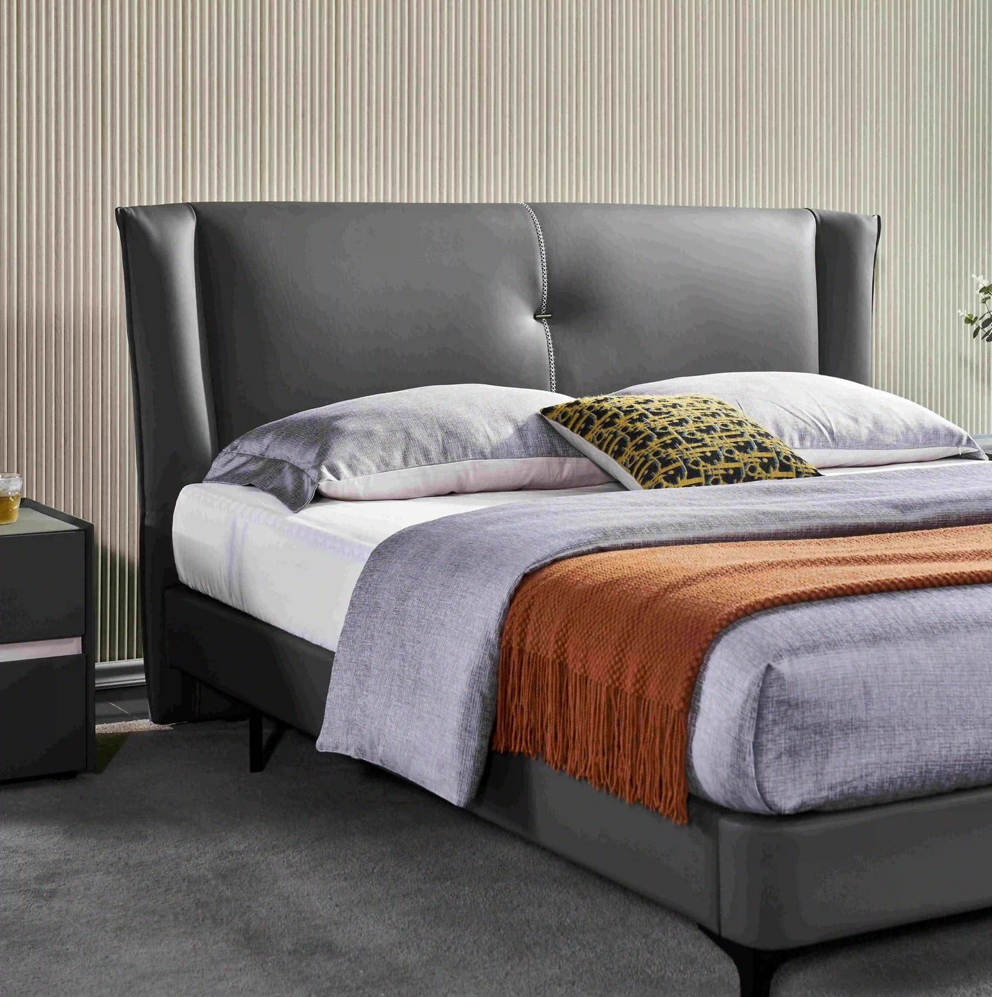 Hot Sale Modern Living Room Furniture Bedding Set Home Bedroom Luxury Five Start Hotel Nordic Italy Comfort King Bed