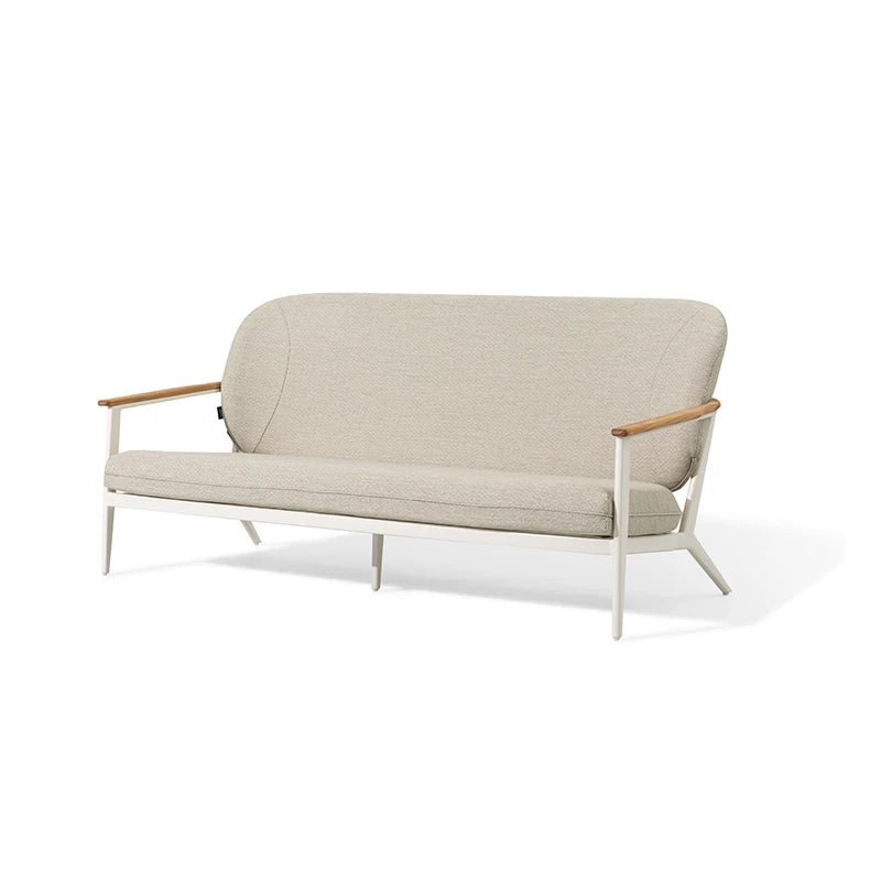Garden Fabric Teak Arm Sofa Aluminum Luxury Modern Outdoor Furniture Set
