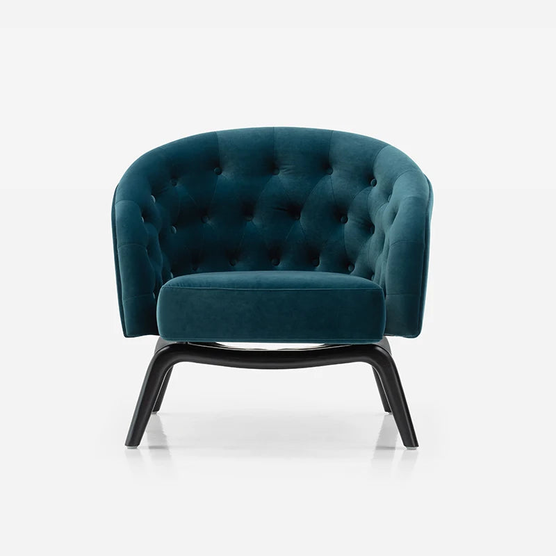 Top Luxury Lounge Design Fabric Microfiber Leather Modern Single Sofa Chair Living Room Red Velvet Lounge Chair