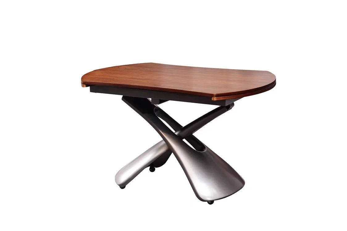 Modern Lifting Dining Table Set Wood Panel Assembly Home Furniture Living Room Dining Room and Study