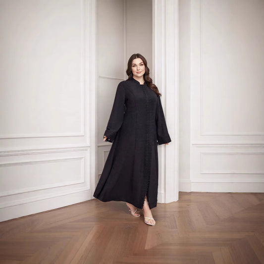 Europe, America, Middle East, Arabia cross-border summer new solid color thin breathable long-sleeved women's fashion loose women's clothing large size