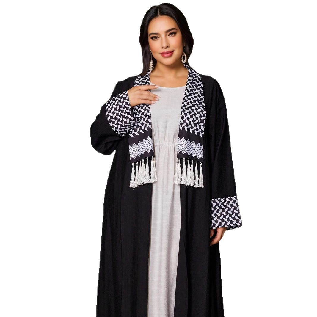 Loriya 2025 AliExpress Dubai Middle East Turkey Dubai Splicing Collection Elegant Dress Two-piece Set