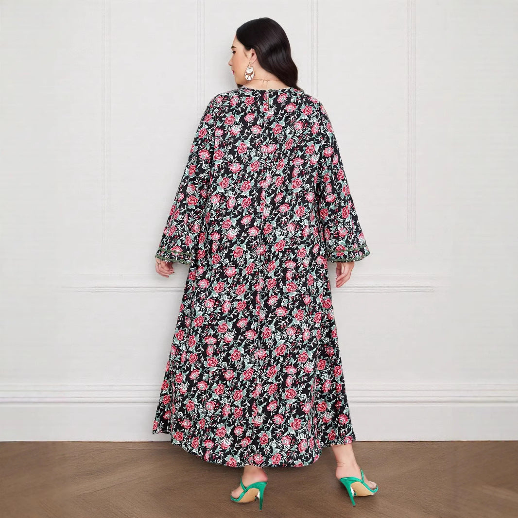 The real shot will be in the summer of 2025. The new V-neck color is thin, literary and retro vacation dress is 125kg, and the extra-long robe is available.
