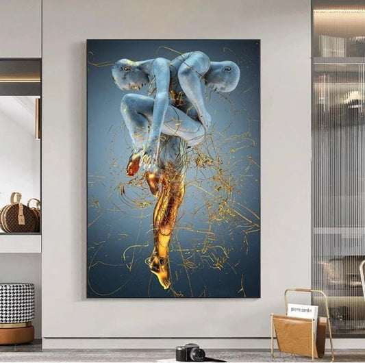 Abstract Body Art Canvas