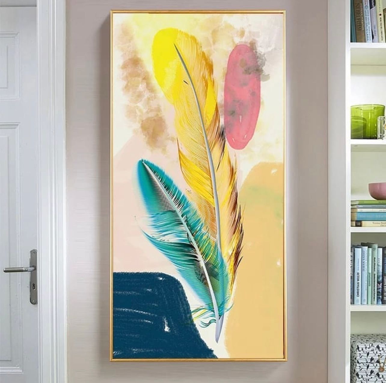 Colorful Feathers Painting