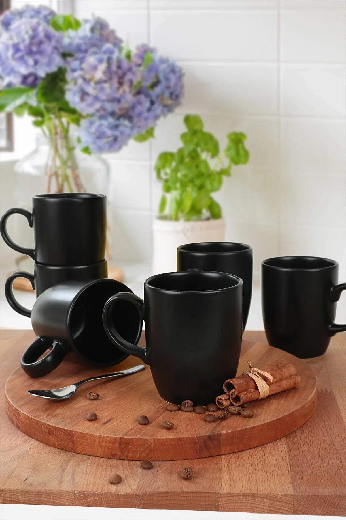 Black Mug Set