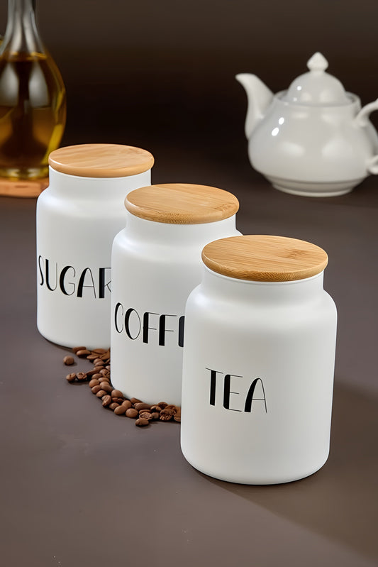 Coffee-Tea-Sugar Jars