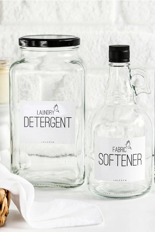 Detergent Glass Jar Set