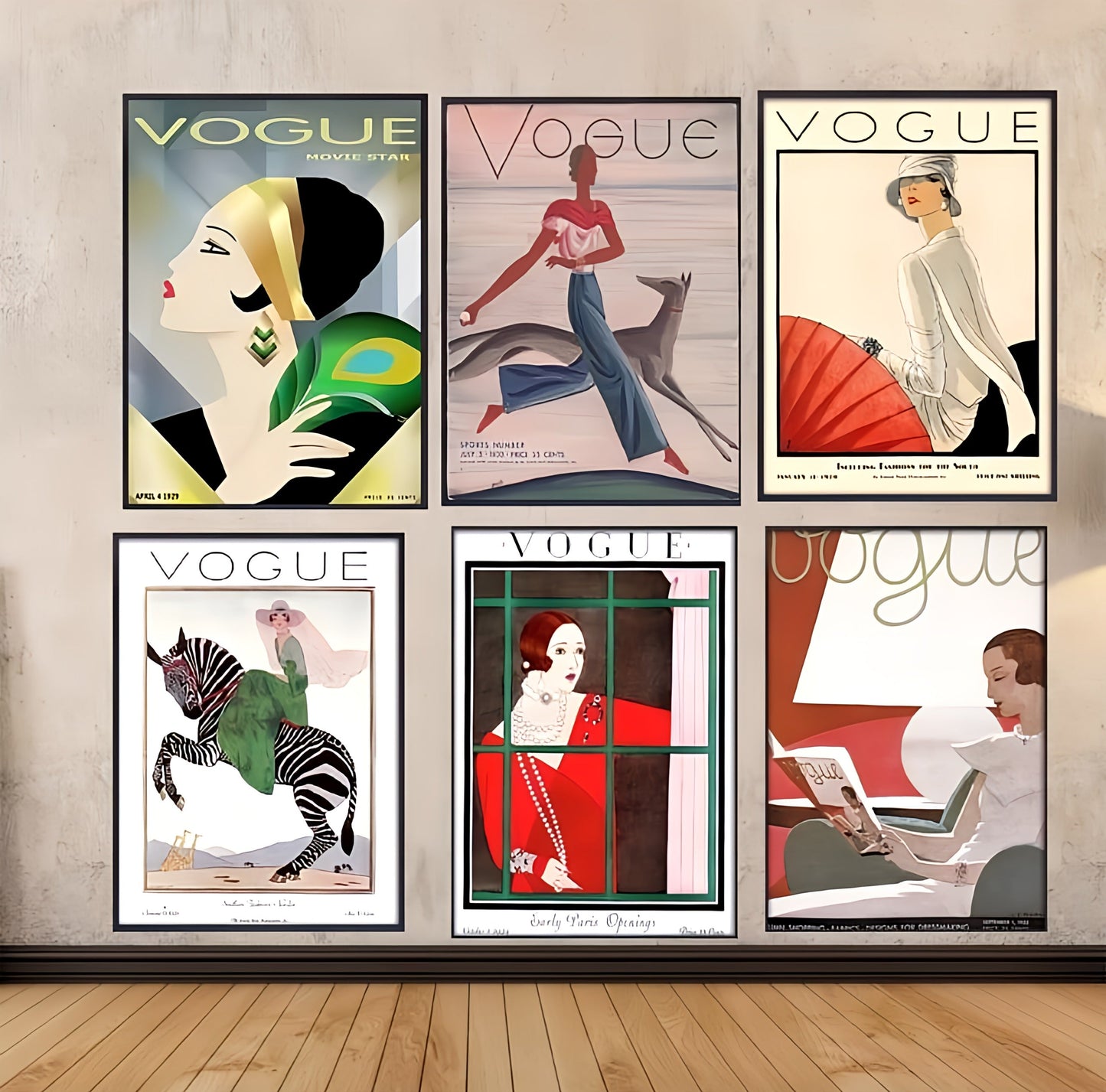 Vintage Cuadros Vogue Figure