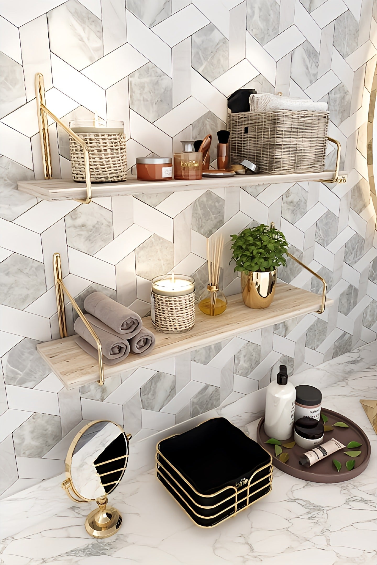 Bathroom Shelves Set