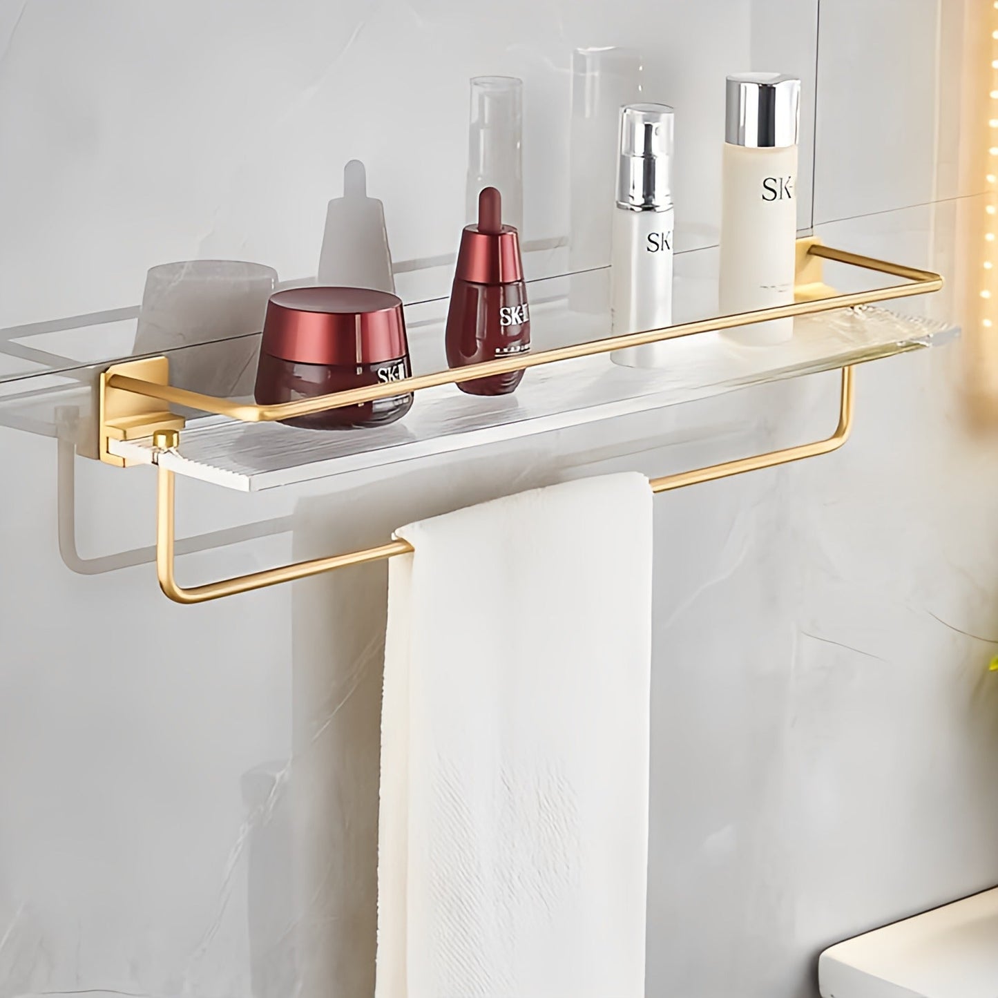 Modern Shelf with Towel Bar