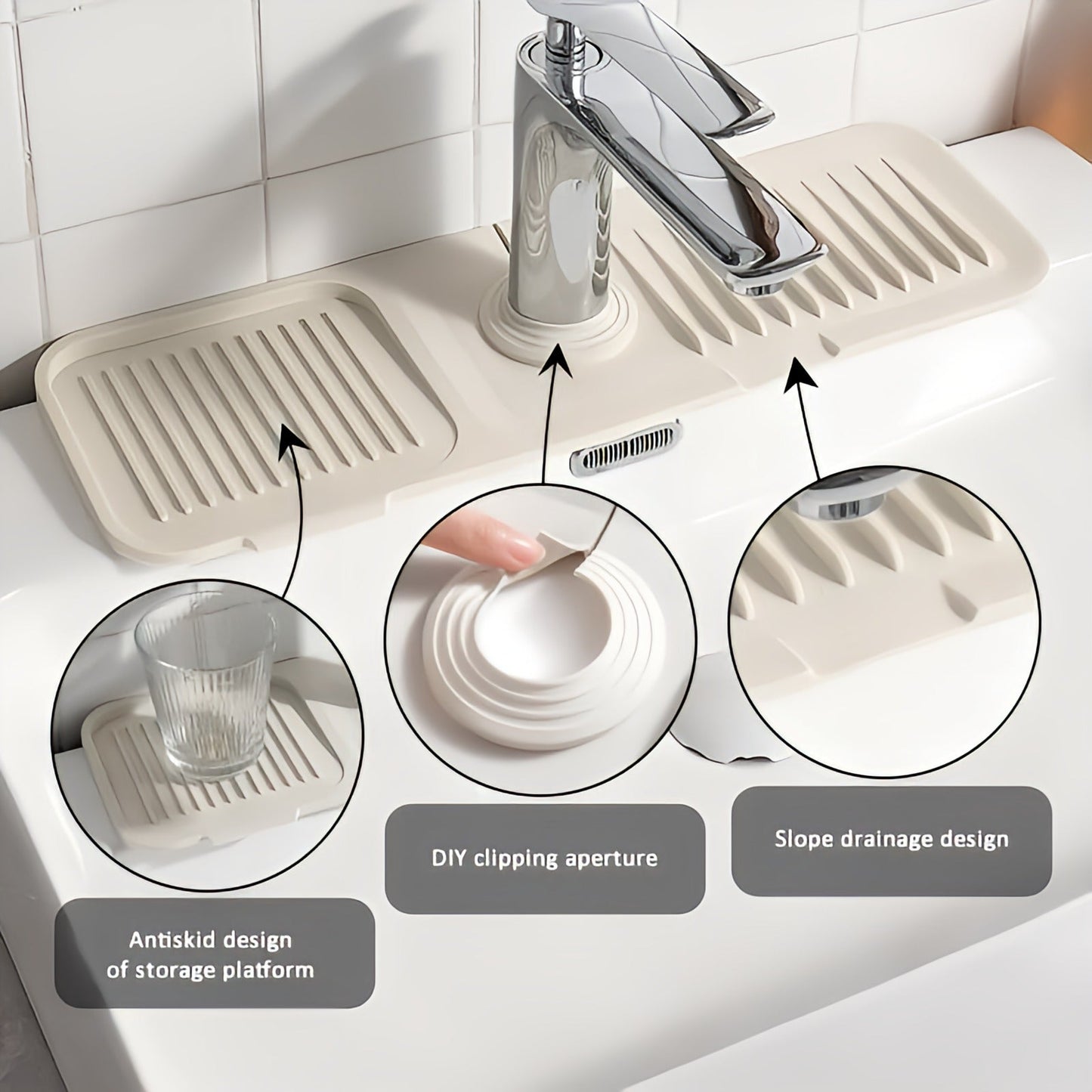Soap Holder / Faucet Tray