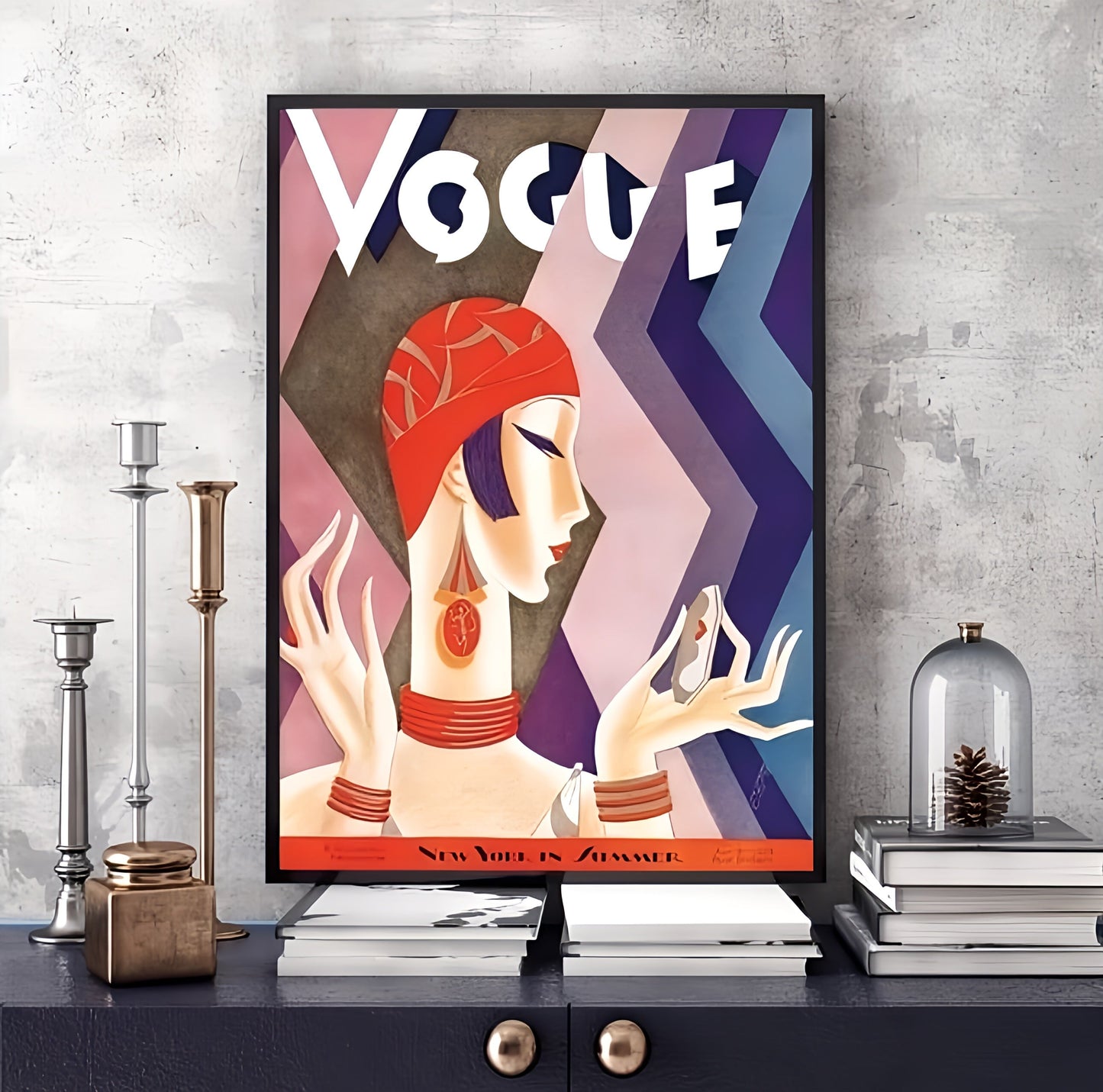 Vintage Cuadros Vogue Figure