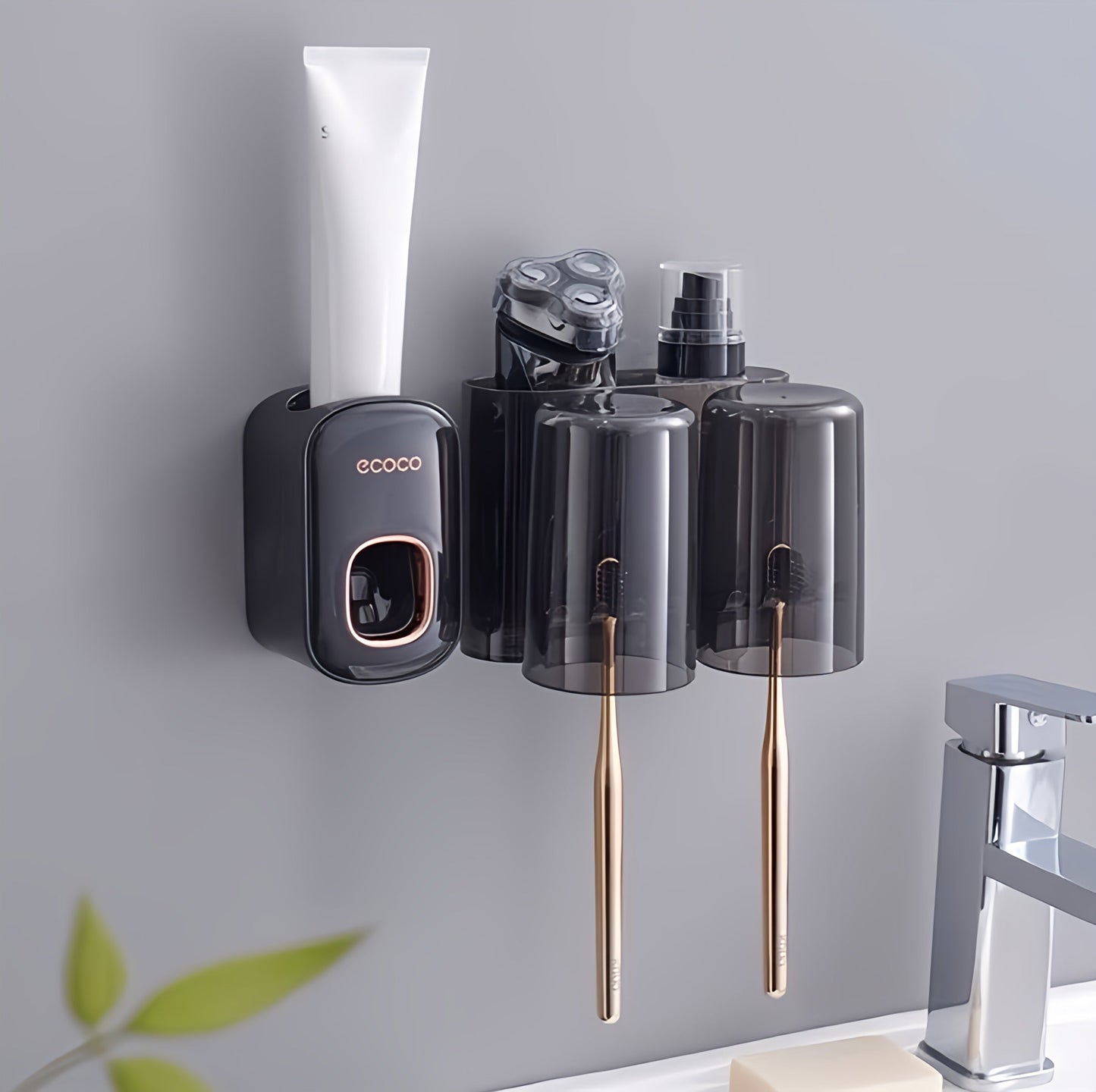 Ecoco Toothpaste Dispensers With Cups