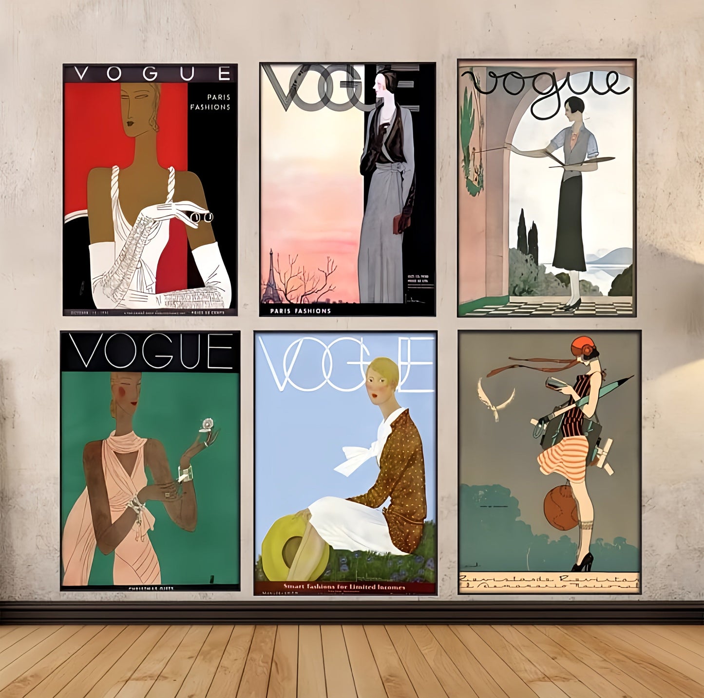Vintage Cuadros Vogue Figure
