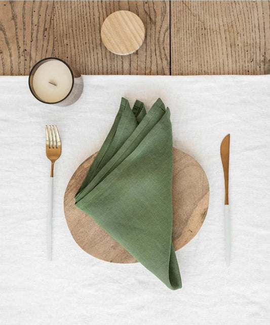 Linen Khaki Napkin Set