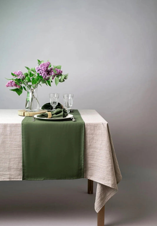 Linen Khaki Runner