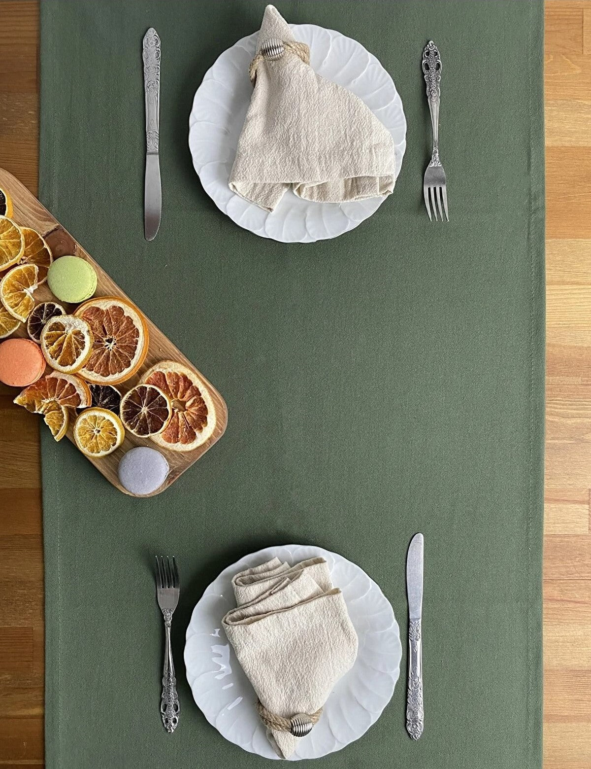 Linen Khaki Runner