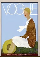 Vintage Cuadros Vogue Figure